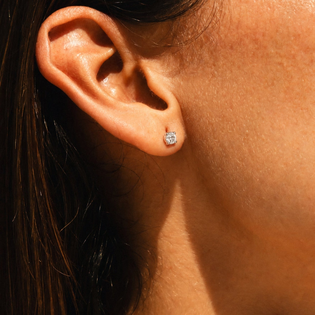 Zircon Stud Earrings – waterproof earrings by Mari Gavane (view 11)