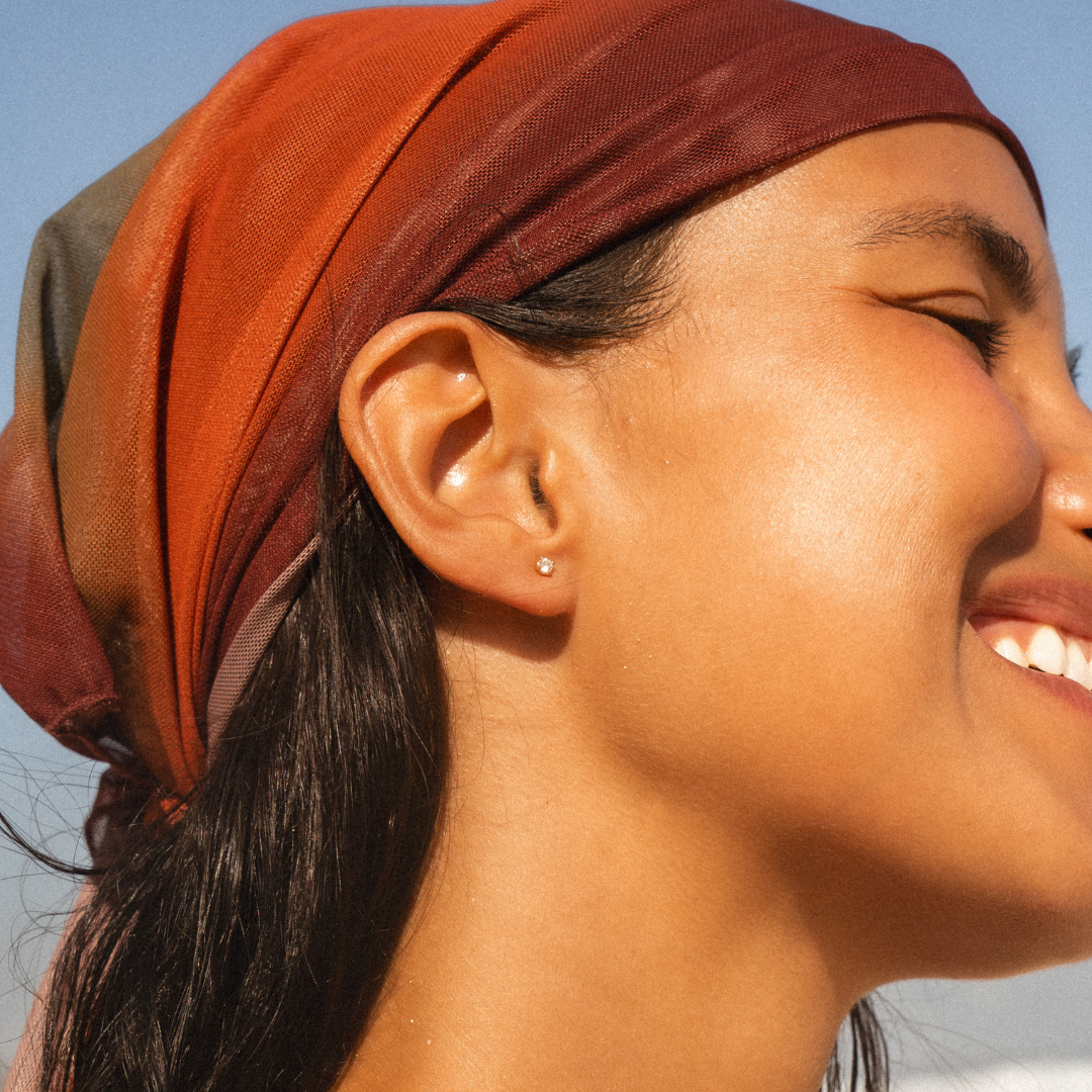 Zircon Stud Earrings – waterproof earrings by Mari Gavane (view 5)