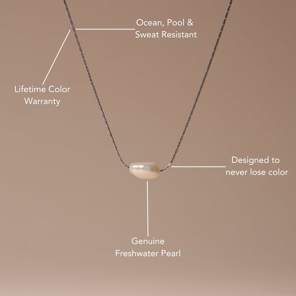 Baroque Pearl Choker – waterproof necklace by Mari Gavane (view 6)