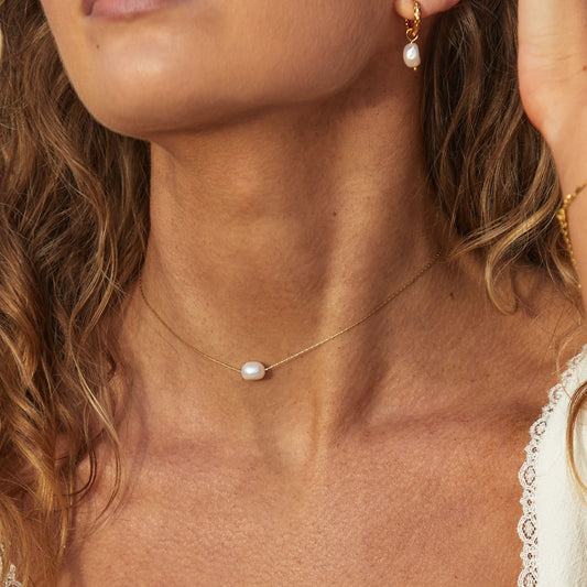 Baroque Pearl Choker – waterproof necklace by Mari Gavane
