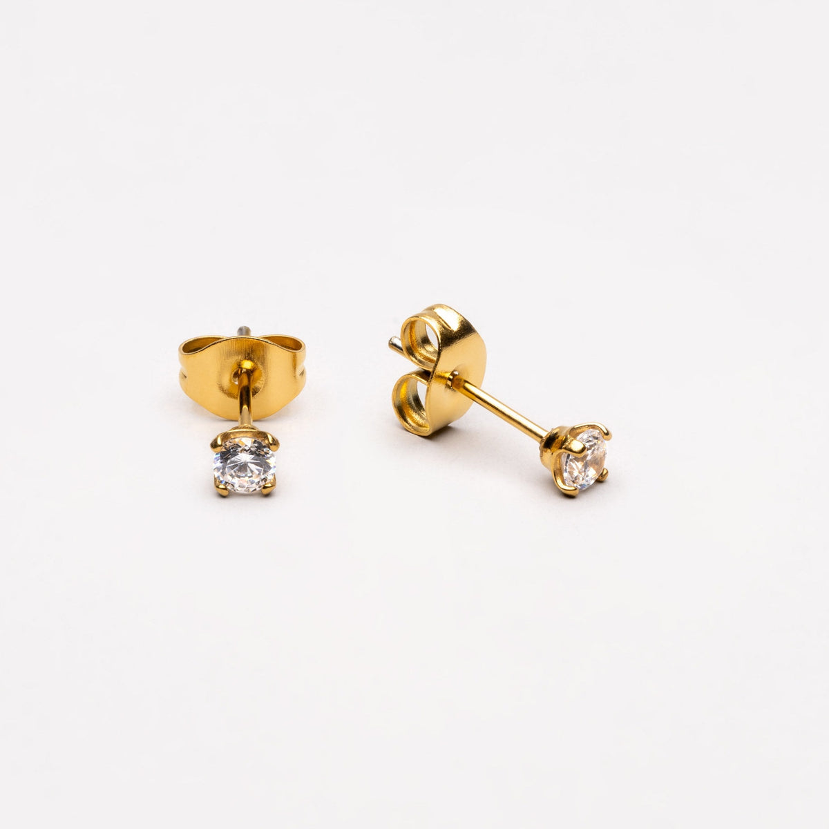 Zircon Stud Earrings – waterproof earrings by Mari Gavane (view 4)