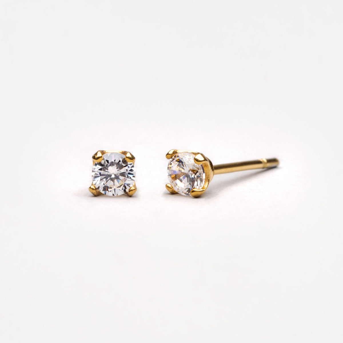 Zircon Stud Earrings – waterproof earrings by Mari Gavane (view 3)