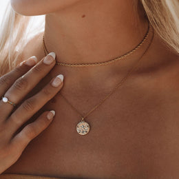 Waterproof Gold Rope Chain Necklace for Women, Layering