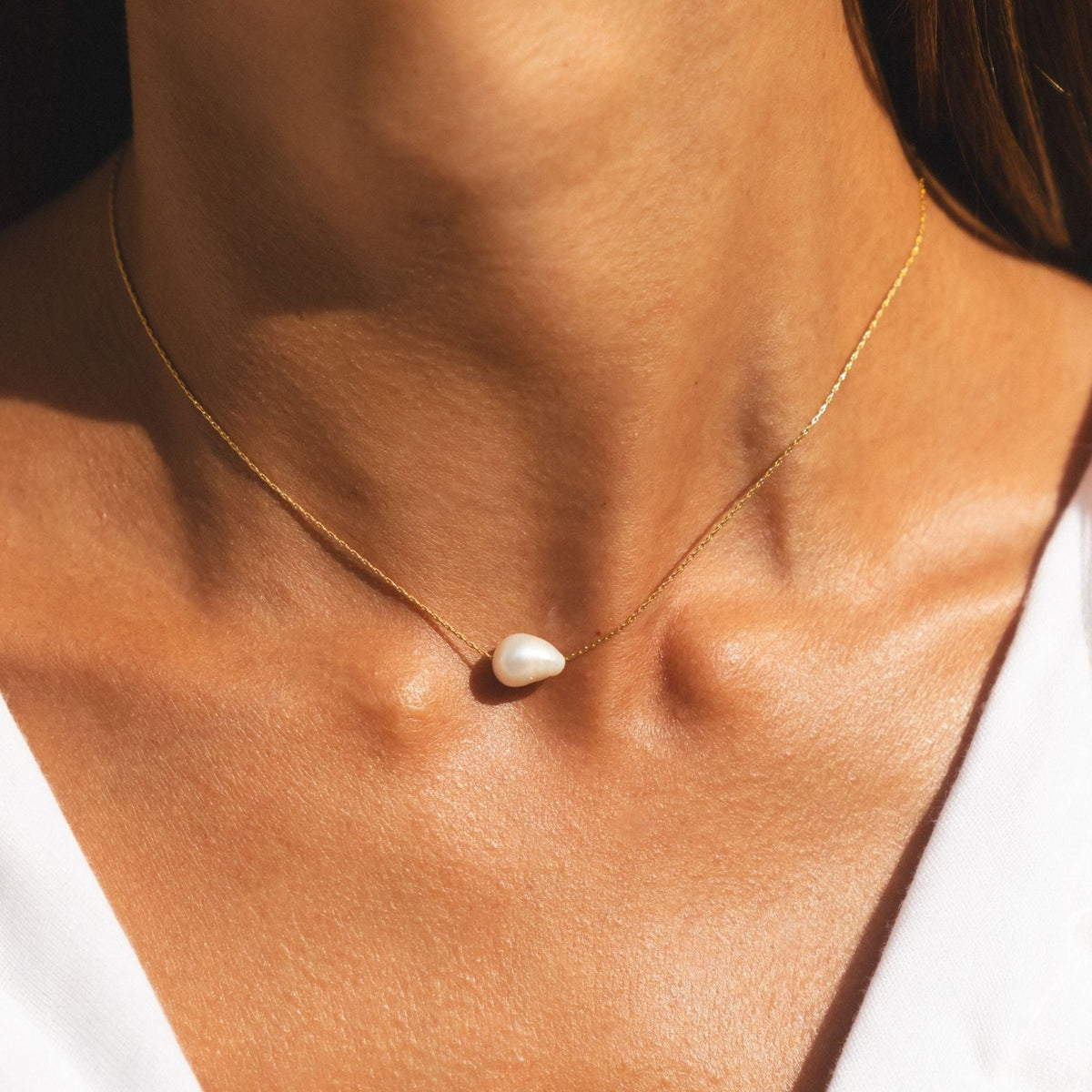 Baroque Pearl Choker – waterproof necklace by Mari Gavane (view 7)