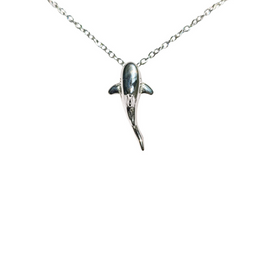 Waterproof Gold Shark Pendant Necklace for Women, Everyday
