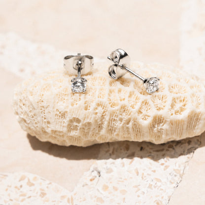 Zircon Stud Earrings – waterproof earrings by Mari Gavane (view 10)