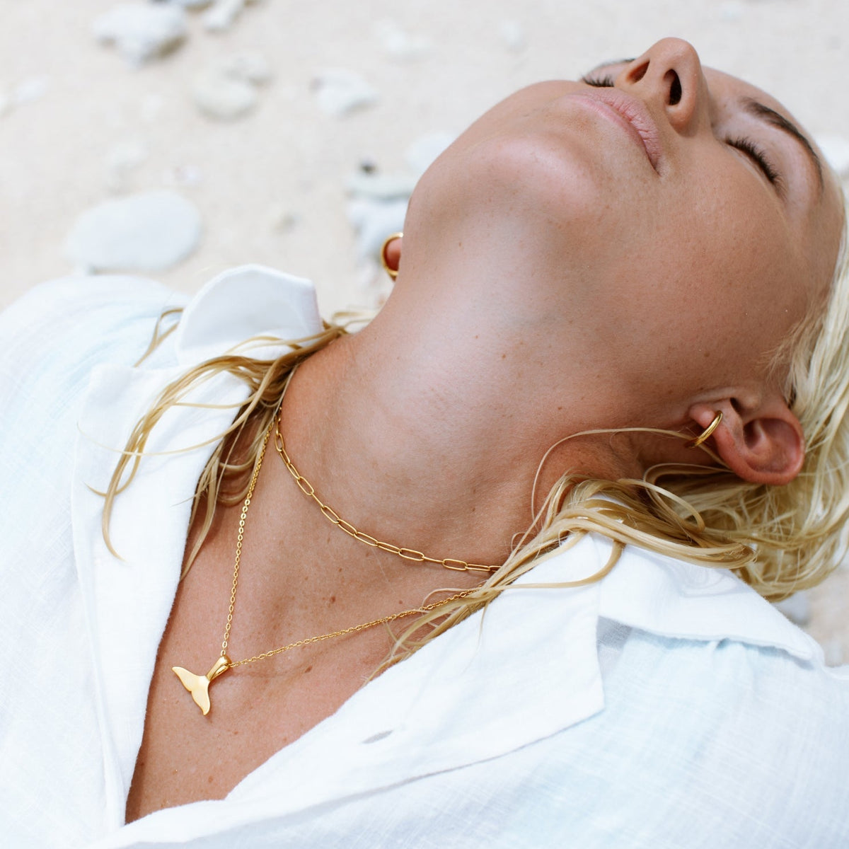Whale Tail Necklace – waterproof necklace by Mari Gavane (view 5)