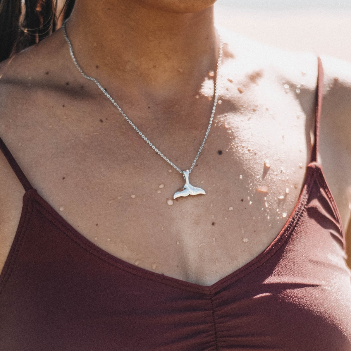 Whale Tail Necklace – waterproof necklace by Mari Gavane (view 6)